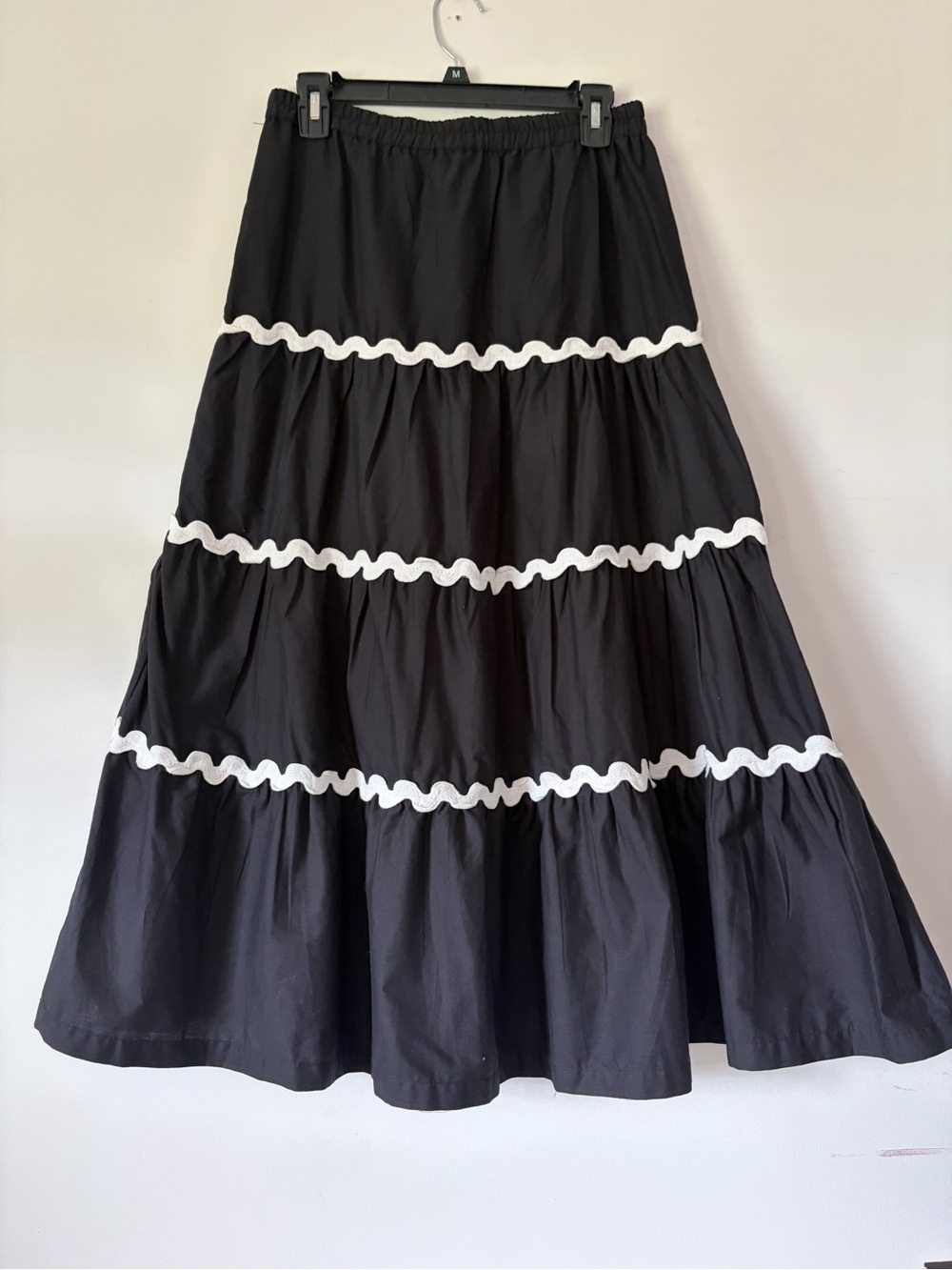 NWT Japna retro 50s inspired maxi skirt pin up rockabilly sz M 100% cotton